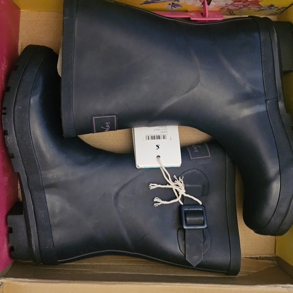 Joules Shoes - Joules Black Women's Toe Warming Rain Boots